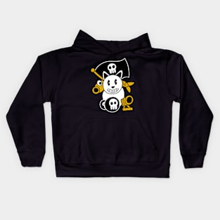 Pirate Cat's Cannon Kids Hoodie